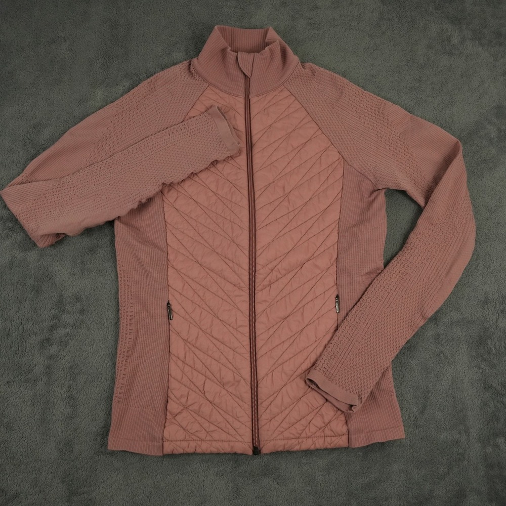 Athleta Flurry Force Insulated Jacket 2.0 Women S Mauve Pink Quilted Primaloft - Picture 2 of 9